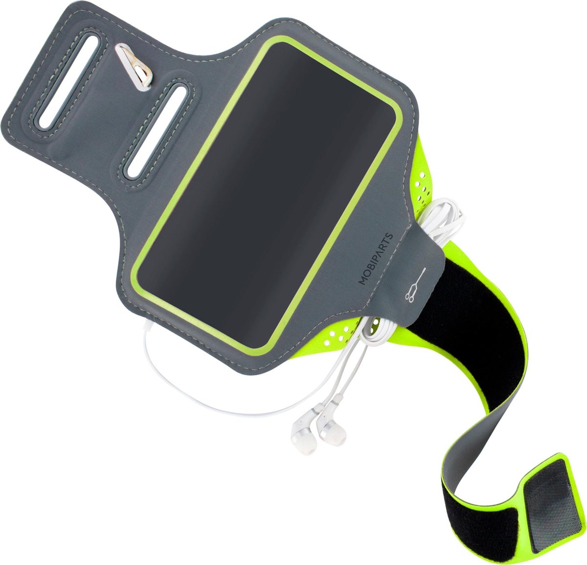 Mobiparts Comfort Fit Sport Armband Samsung Galaxy S20 Plus 4G/5G Neon Groen