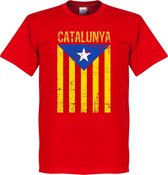 Catalonië Vintage T-Shirt - Rood - 3XL