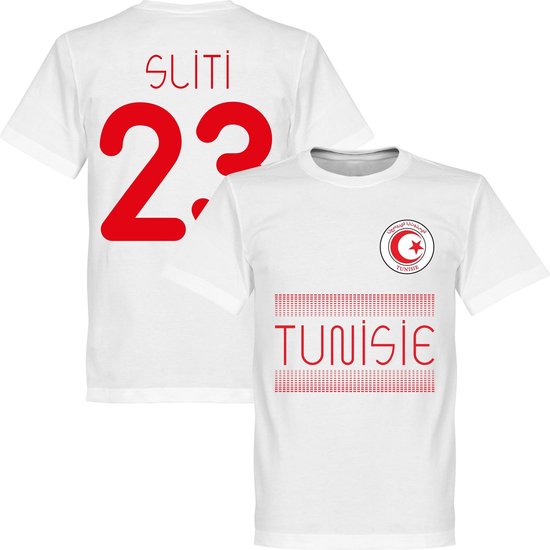 Tunesië Sliti 23 Team T-Shirt - Wit - XXXXL