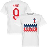 Engeland Kane 9 Team T-Shirt - Wit - XXXXL