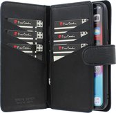 Pierre Cardin Leer Book Case Smartphonehoesje voor Apple iPhone 11 Pro - Bescherming, Zwarte Kleur
