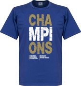 Chelsea Champions 2012 T-Shirt - Blauw - XXL