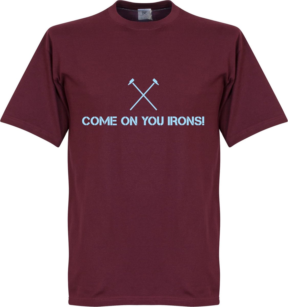 Come On You Irons T-shirt - Bordeaux Rood - L