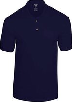 Polo Unisex XL Gildan Kraag met knopen Korte mouw Navy 50% Katoen, 50% Polyester