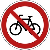 Verboden voor fietsen sticker, C14 300 mm