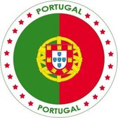 100x Bierviltjes Portugal thema print - Onderzetters Portugese vlag - Landen decoratie feestartikelen