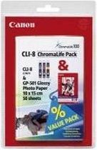 Canon CLI-8 ChromaLife - Inktcartridges / Magenta / Cyaan / Geel