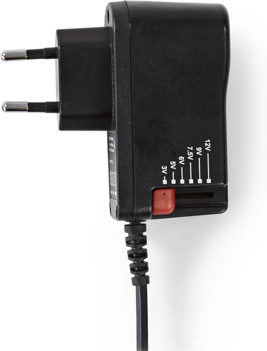 Universele Voedingsadapter - 3 - 12 volt AC/DC adapter, Max. 18.0 W and