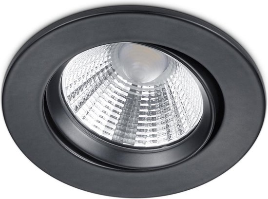 LED Spot - Inbouwspot - Trion Paniro - Rond 5W - Dimbaar - Warm Wit 3000K - Mat - Aluminium - Ø80mm