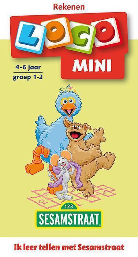 Cover van het boek 'Mini Loco / Rekenspelletjes met Bert en Ernie 1 / deel Sesamstraat' van  Nvt