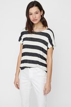 VERO MODA VMWIDE STRIPE S/L TOP GA NOOS Dames Top  - Maat L