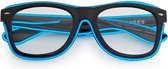 Freaky Glasses® - lichtgevende bril - LED brillen - Feestbril - Party - Festival - Rave - neon blauw