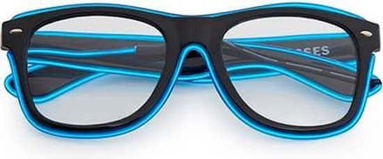 Freaky Glasses® - lichtgevende bril - LED brillen - Feestbril - Party - Festival - Rave - neon blauw - Freaky Glasses