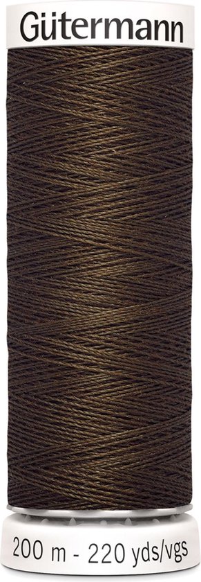 Gütermann naaigaren 200m, kleur 816 donkerbruin.