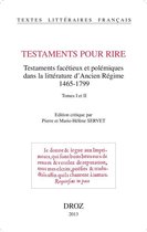 Textes littéraires français - Testaments pour rire