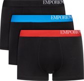 Emporio Armani - Heren Onderbroeken Name Boxer - Zwart - Maat XL