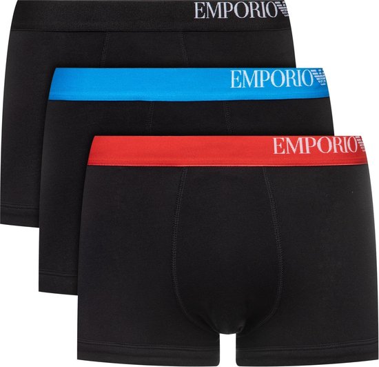 Emporio Armani - Heren Onderbroeken Name Boxer - Zwart - Maat XL | bol.com