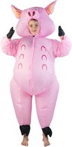 Bodysocks Inflatable Pig Costume Roze Junior