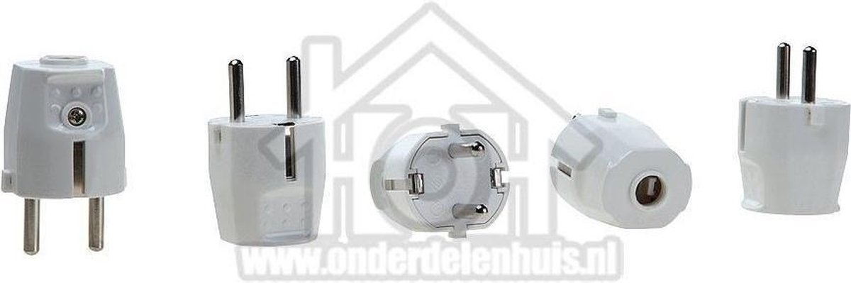 Universeel Stekker 16 Amp. wit Met RA 0011006