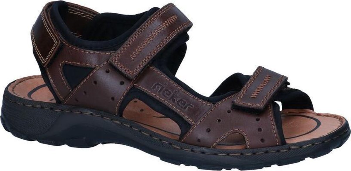 Rieker - Homme - marron foncé - sandale - taille 44 | bol.com