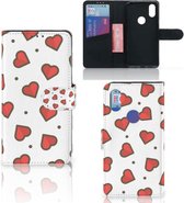 Flip Housse Étui Xiaomi Mi Mix 2s Coque Cœurs Cadeaux Saint Valentin
