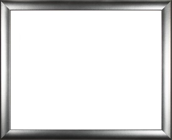 Cadre photo argenté en aluminium.