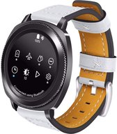 watchbands-shop.nl Leren bandje - Samsung Gear Sport/Galaxy Watch (42mm) - Wit