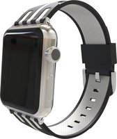 watchbands-shop.nl bandje - Apple Watch Series 1/2/3/4 (38&40mm) - WitZwart