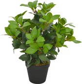 Kunstplant met pot laurierboom 40 cm groen