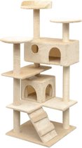 Kattenkrabpaal met sisal krabpalen 125 cm beige