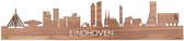 Skyline Eindhoven Notenhout - 120 cm - Woondecoratie - Wanddecoratie - Meer steden beschikbaar - Woonkamer idee - City Art - Steden kunst - Cadeau voor hem - Cadeau voor haar - Jubileum - Trouwerij - WoodWideCities