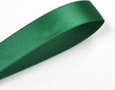 Satijn Lint 22mm (2,2cm) | Satijnlint | Donker Groen (587) | Luxe Dubbelzijdige Kwaliteit | Cadeau Lint | Kerstlint | Rol van 22,85 Meter