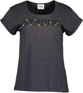 Blue Seven dames shirt antraciet - maat S