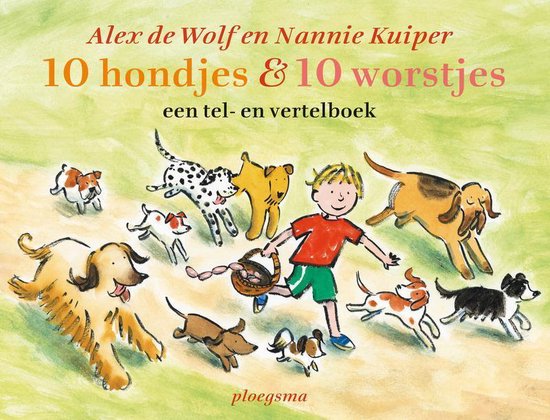 Cover van het boek '10 hondjes & 10 worstjes' van André Wolf en Nannie Kuiper