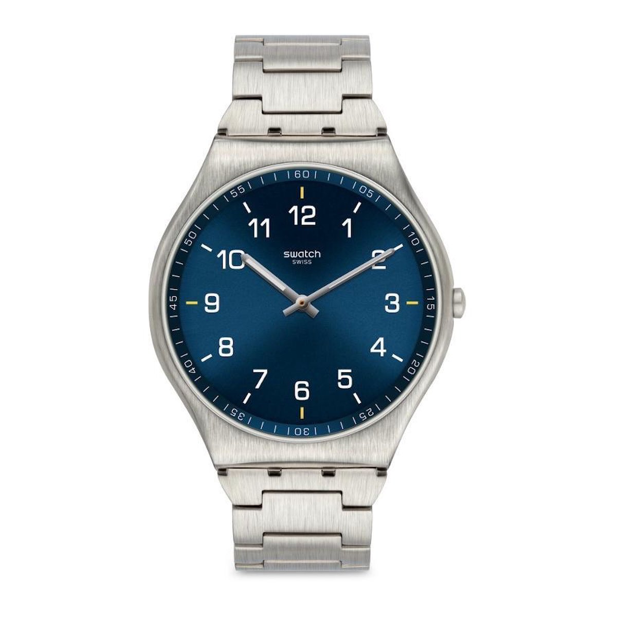 Swatch Skin Irony Skin Suit Blue horloge - Zilverkleurig