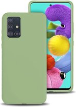 silicone case Samsung Galaxy A71 - lichtgroen