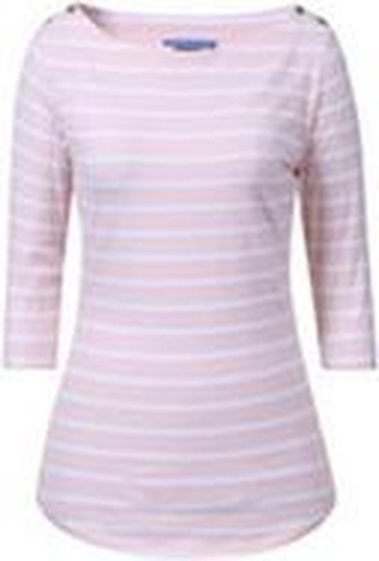 Luhta Else 3/4 shirt dames zalm/wit | bol.com
