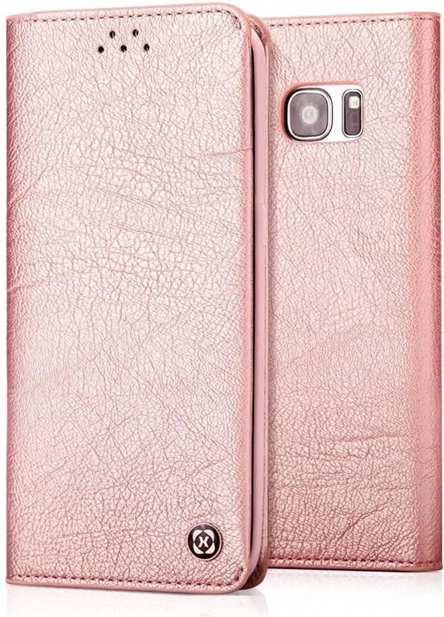 Xundd Samsung Galaxy S8 Portemnnee Hoesje soft skin leather case met pasjes Rose Goud