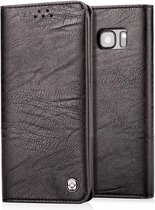 Samsung Galaxy S8 Portemnnee Hoesje soft skin leather case met pasjes Zwart