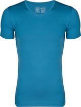 RJ Bodywear Pure Color - T-shirt V-hals - petrol (micro) -  Maat L