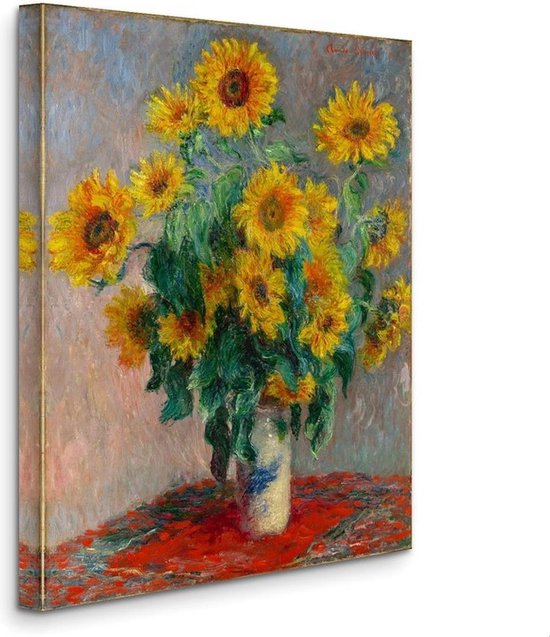 Claude Bouquet of Sunflowers (1881) Canvas Print