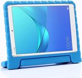 Case2go - Hoes geschikt voor Huawei MediaPad M5 Lite 8 - Schokbestendige case met handvat - Licht Blauw