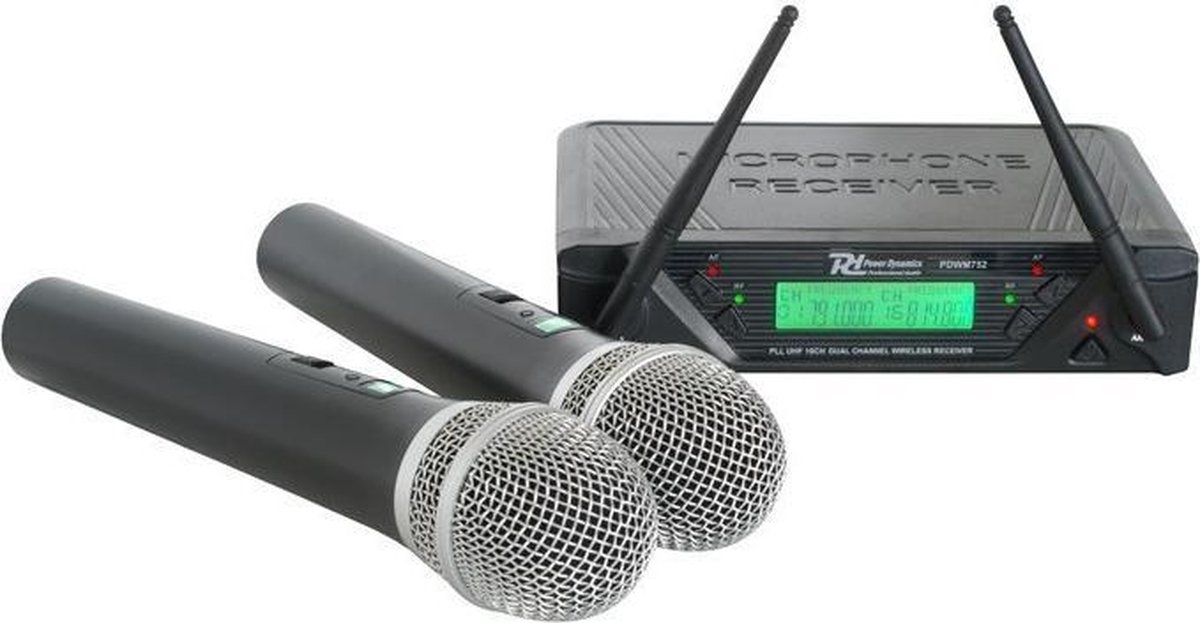 Gemini Dual Micrófono Inalámbrico UHF de Mano Recargable Sistema de Micrófono Inalámbrico de 2 Piezas con Receptor para Karaoke, Canto, DJ, Rendimiento, Altavoz PA, Mezclador, Rango de 50M (GMU-M200 Gemini Dual Micrófono Inalámbrico UHF de Mano Recargable Sistema de Micrófono Inalámbrico de 2 Piezas con Receptor para Karaoke, Canto, DJ, Rendimiento, Altavoz PA, Mezclador, Rango de 50M (GMU-M200