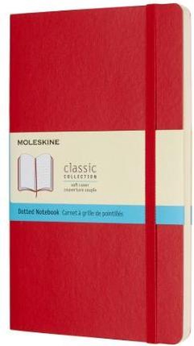 Moleskine Classic Notitieboek - Large - Softcover - Gestippeld - Rood