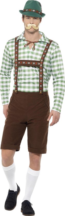 SMIFFY'S - Groen en bruin Beiers kostuum voor volwassenen - M