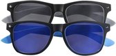 INVISILUX Zonnebrillen 2-pack zwart/grijs en zwart/blauw
