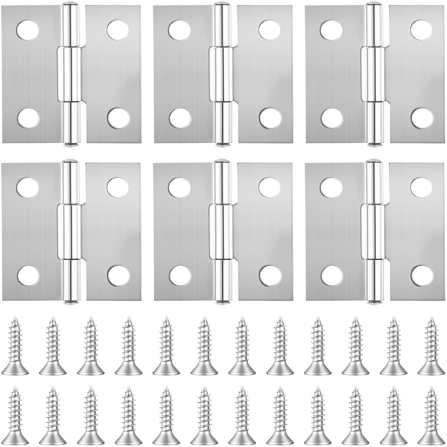 Set van 6 Deurhengsels - 25mm x 25mm