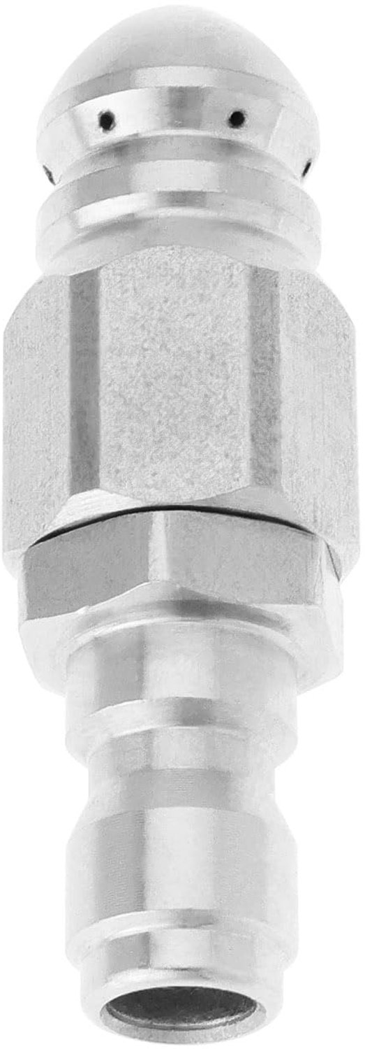RVS Riool Jetter Nozzle Kit voor Afvoerreiniging 5000 PSI