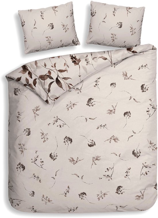 Heckettlane Dekbedovertrek Katoen Satijn Bennet - Natural - 100% Katoen-Satijn - Dekbedovertrek 200x200/220cm - Tweepersoons - Cambridge van Merkloos — afbeelding 3