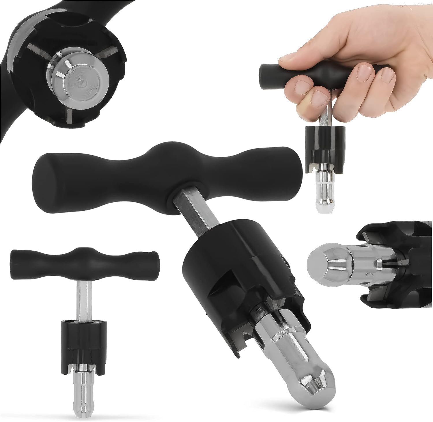 Buiskalibrator 20 mm - robuust metaal - kunststofgreep - precise ontbraming - m-winkel